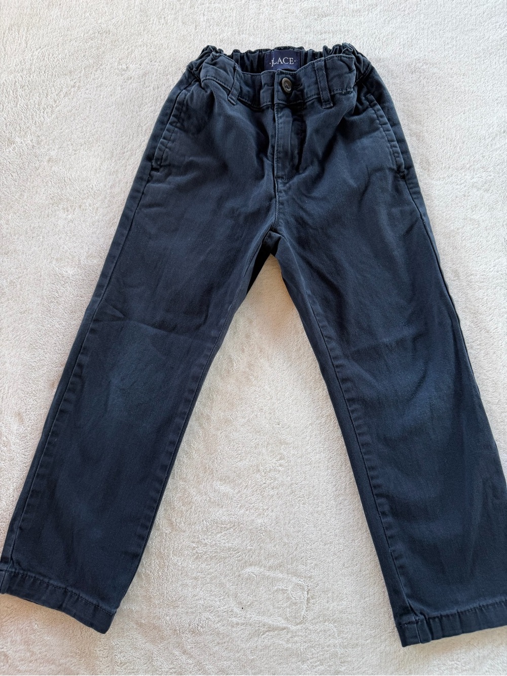 Bundle-Uniform 3Pants-The Children's Place-Boys Pull-On-Navy & Khaki Size 5 - Picture 2 of 14